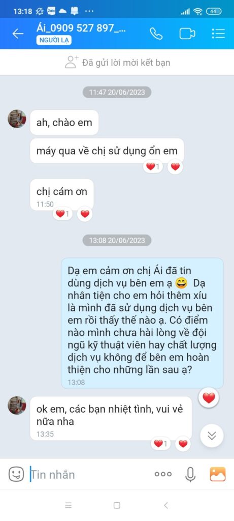 Đánh giá khách hàng