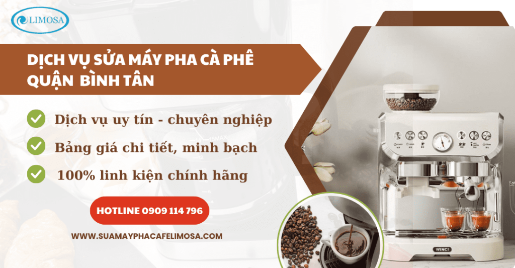 Sửa máy pha cà phê quận bình tân