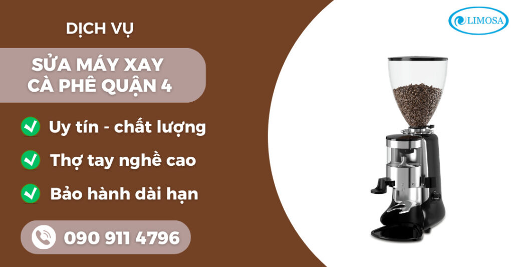 Sửa máy xay cà phê quận 4 suamayphacafelimosa