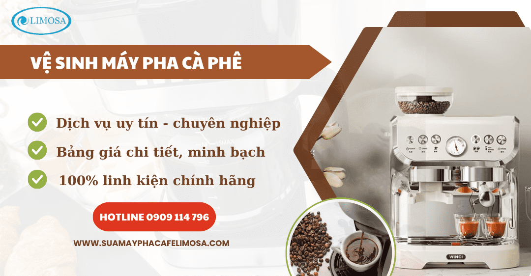 vệ sinh máy pha cà phê