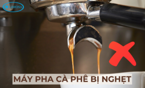 Máy pha cà phê bị nghẹt