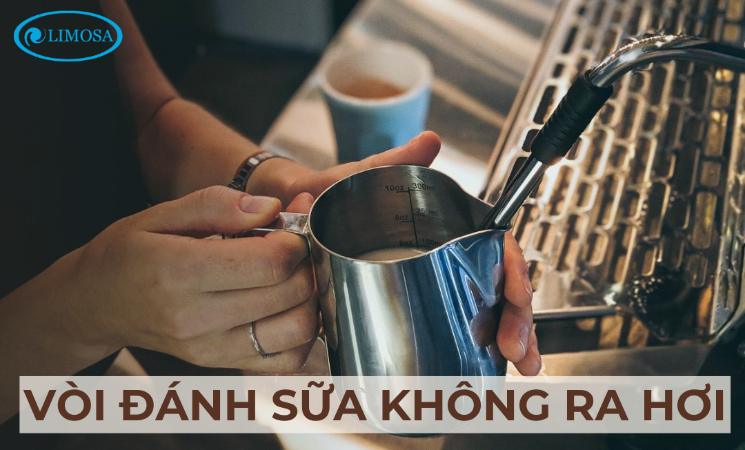 Vòi đánh sữa không ra hơi